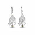 Butterfly coin dangle earrings in 925 sterling silver finish handcrafted by Turkish designer Sultan in Bodrum

