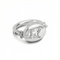 Handmade grizzly bear ring by Sultan Yılmaz, 925 sterling silver, Bodrum