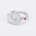  Handmade lion hunter ring by Sultan Yılmaz, 925 sterling silver, Bodrum