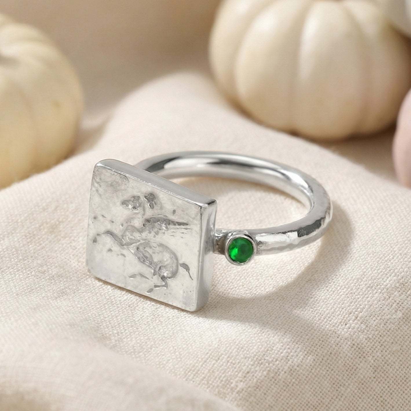  Designer Pegasus coin ring, handcrafted statement jewelry by Sultan