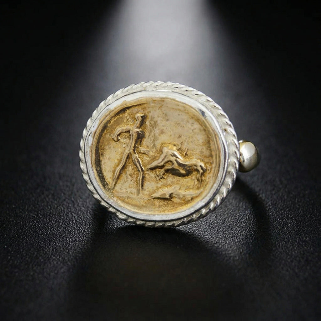 925 sterling silver warrior ring, authentic Turkish craftsmanship, symbol of courage

