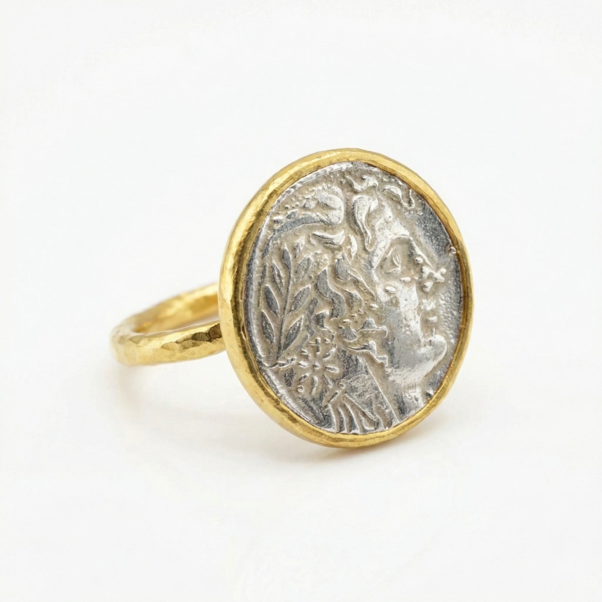  Handcrafted silver Alexander the Great coin ring with ancient design, 925 sterling silver, Turkish artisan jewelry by Sultan