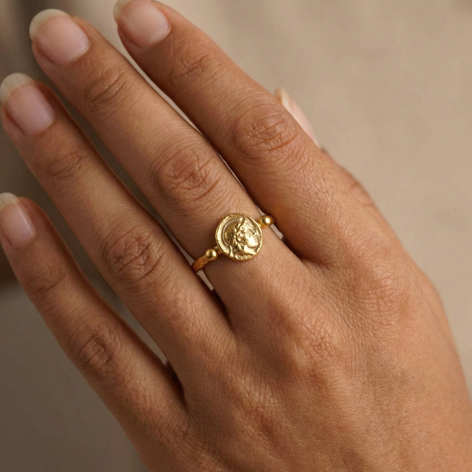Designer Alexander the Great ring, handcrafted statement jewelry, Turkish