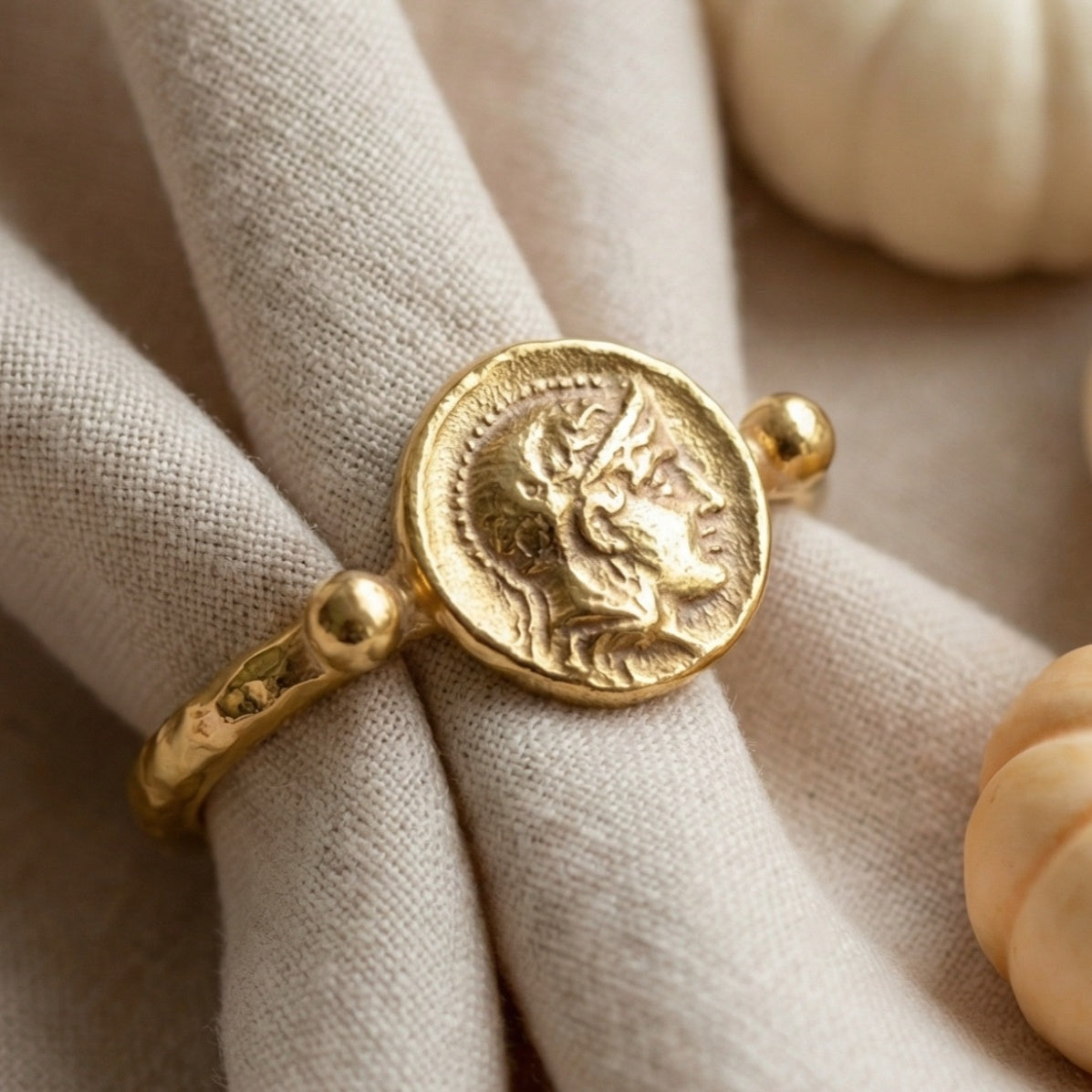 Limited edition Alexander ring, artisan jewelry by Sultan Yılmaz, leadership symbol