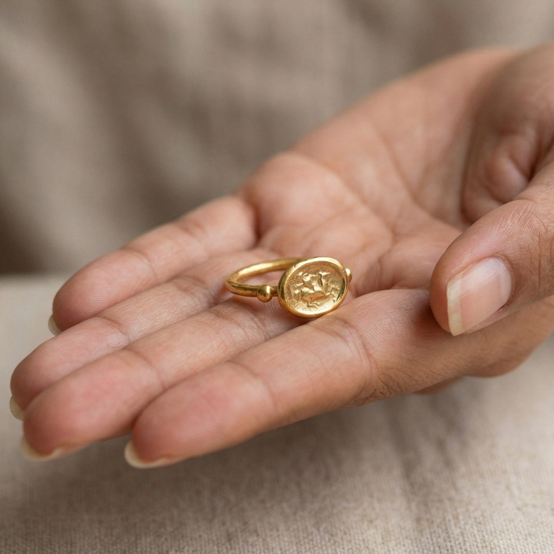 Turkish handmade warrior ring with oxidized silver finish, Roman Empire-inspired jewelry gift