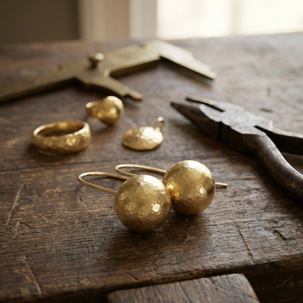 Ancient Roman art dangle earrings in 925 sterling silver with gold plating, handcrafted Turkish artisan jewelry by designer Sultan Bodrum
