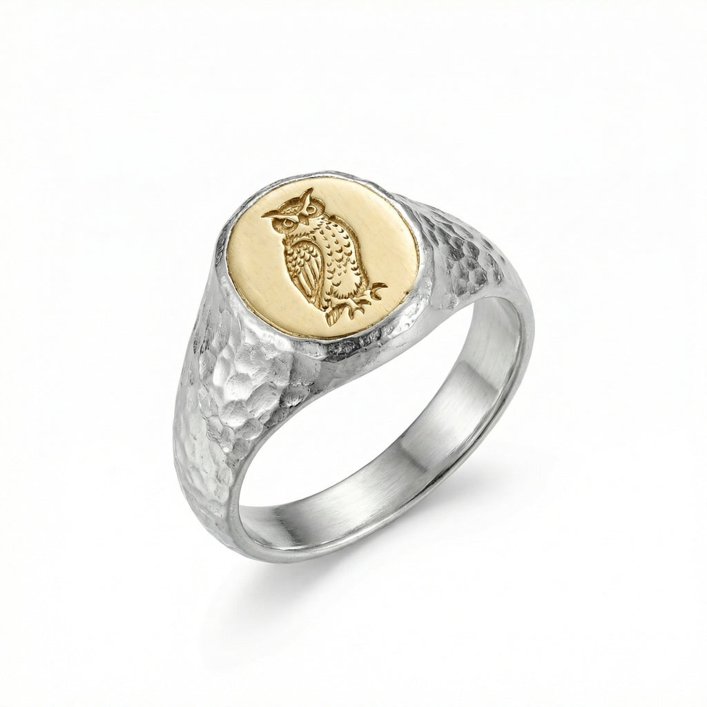 ancient roman art owl ring by sultan bodrum turkey turkish men's jewelry