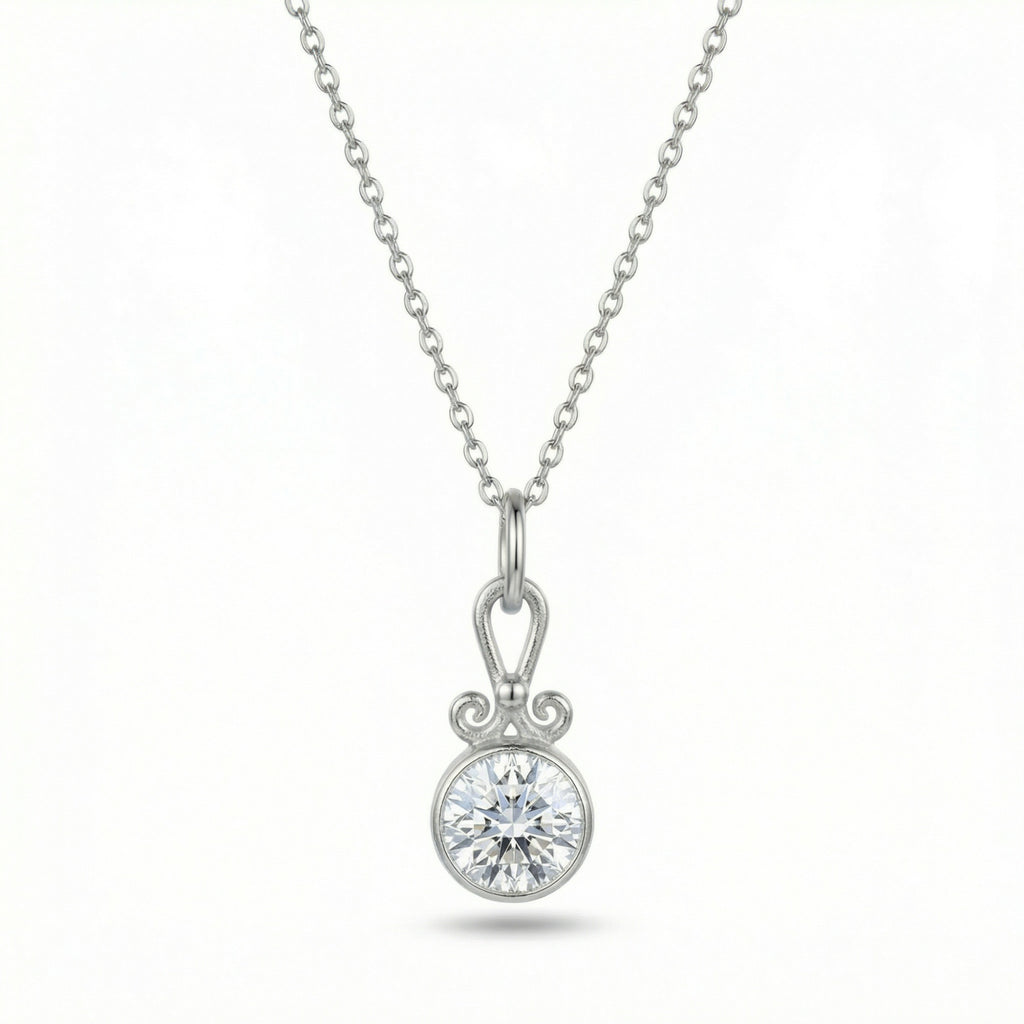  Turkish white topaz necklace by artisan Sultan, Bodrum gemstone jewelry in 925 silver, ancient-inspired modern design