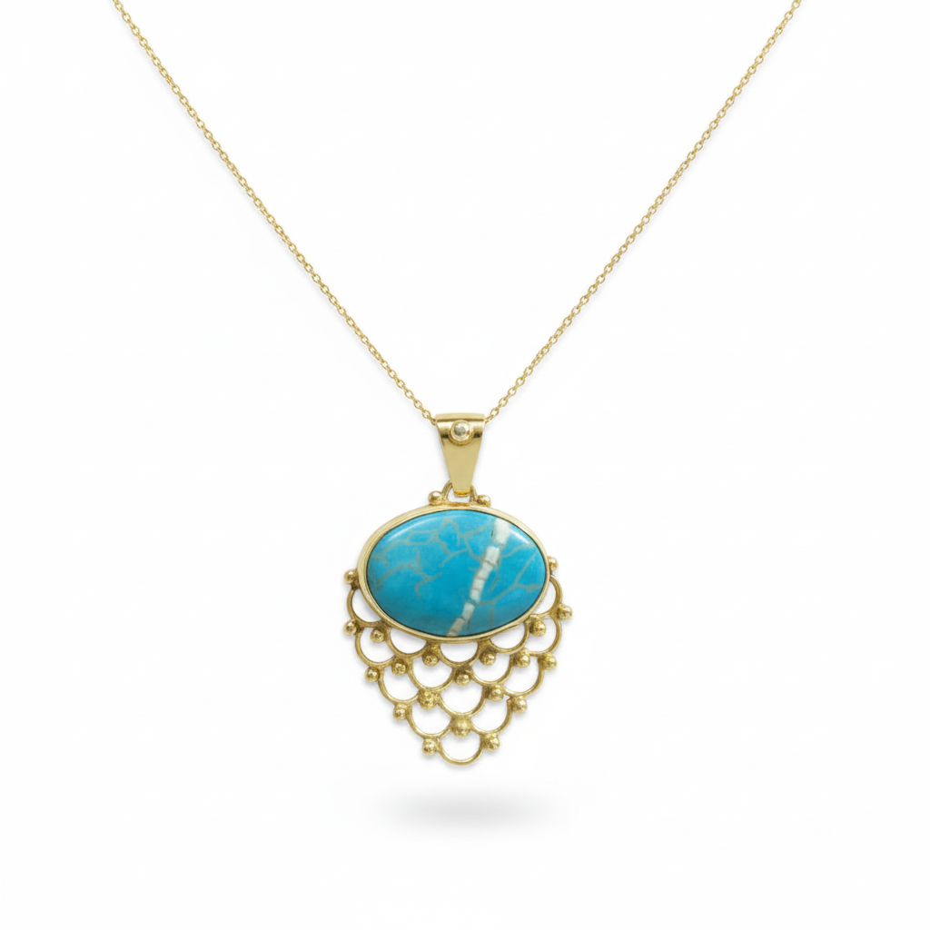 handmade-gold-turquoise-necklace-925-silver-symbol-protection-perfect-gift-sultan bodrum