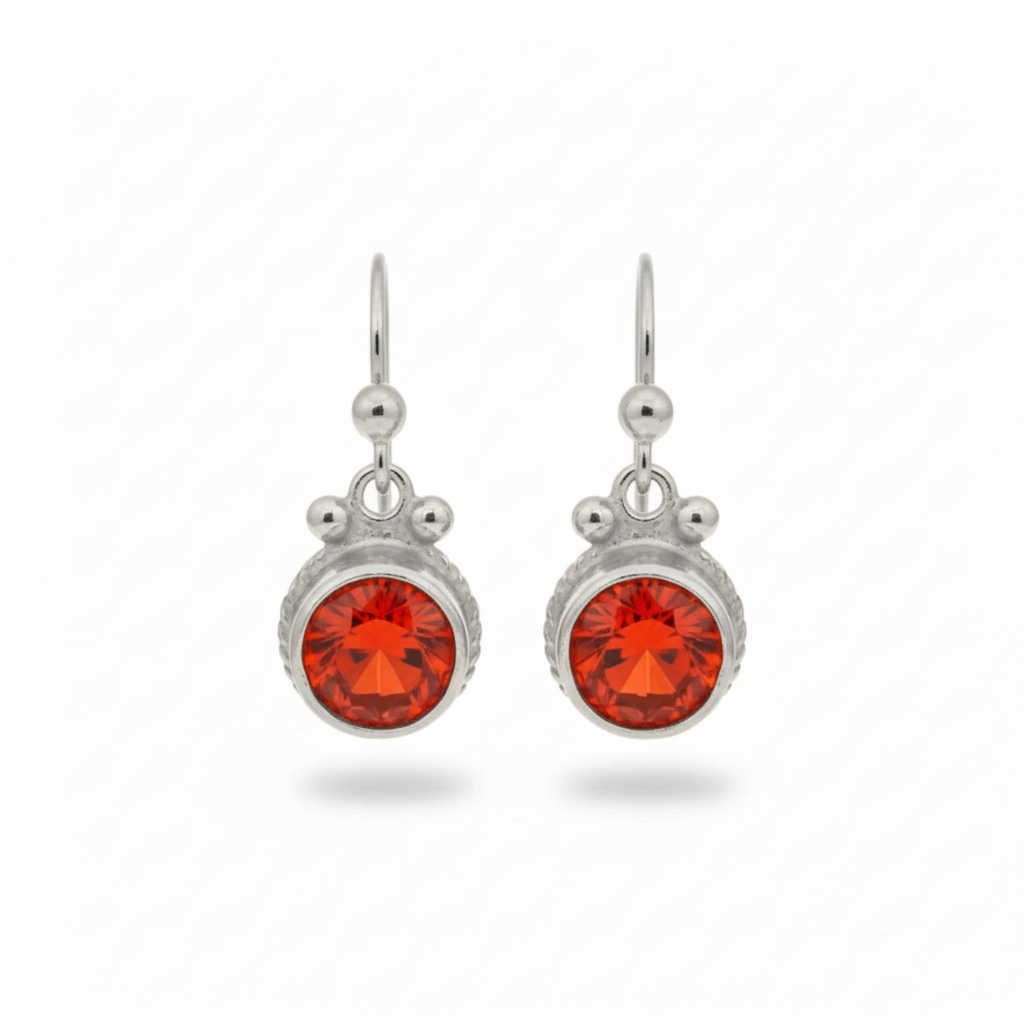 sultan dangle gold earrings turkish artisan genstone jewelry