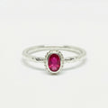 Red topaz ring handcrafted by Sultan Yılmaz in Bodrum - 925 sterling silver Turkish women's jewelry