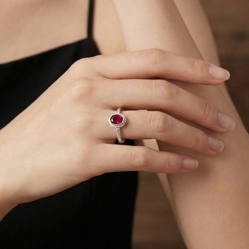 Turkish artisan red topaz ring - authentic handmade craftsmanship from Bodrum atelier