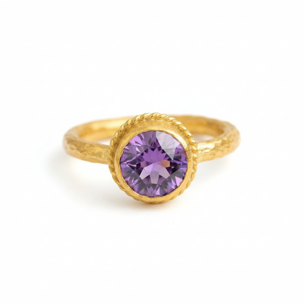 Handmade peace symbol ring ancient inspired artisan Sultan Turkish jewelry