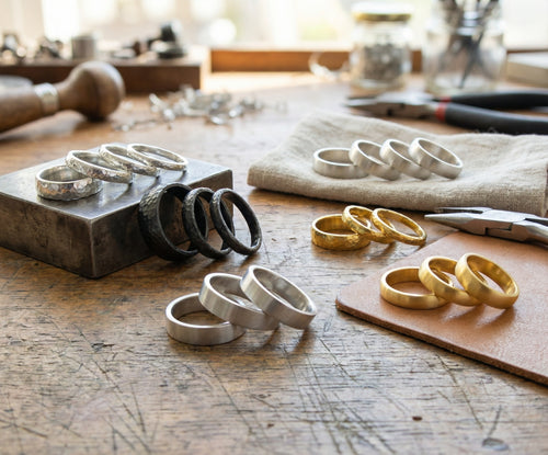 Görevler Dahil: El Yapımı Minimalist Yarım Kubbeli Yüzük - Ebedi Uyumun Sembolü - 925 Ayar Gümüş - Sultan Tarafından Antik Dönemde El Yapımı