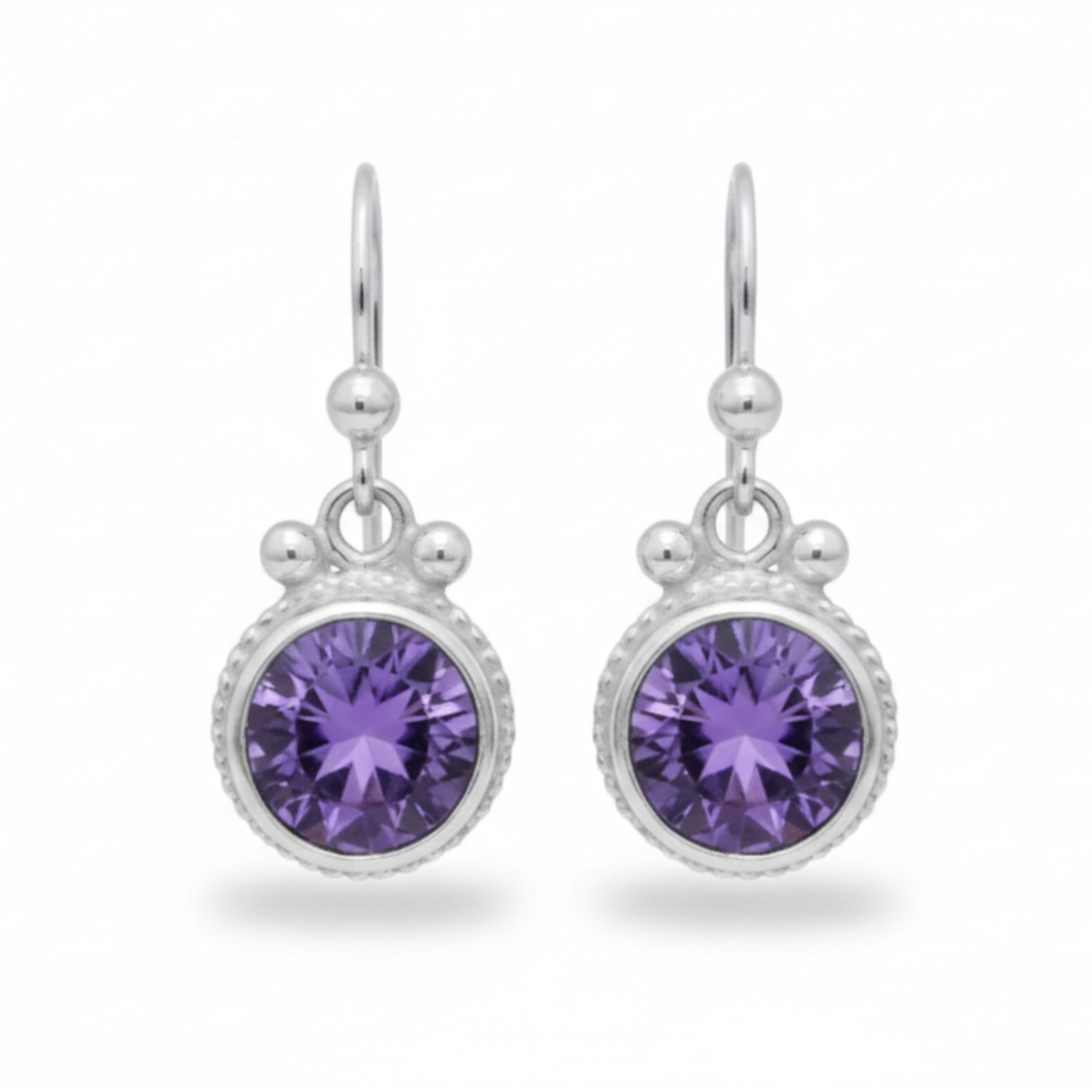 artisan turkish Amethyst Earrings women jewelry by sultan bodrum turkey