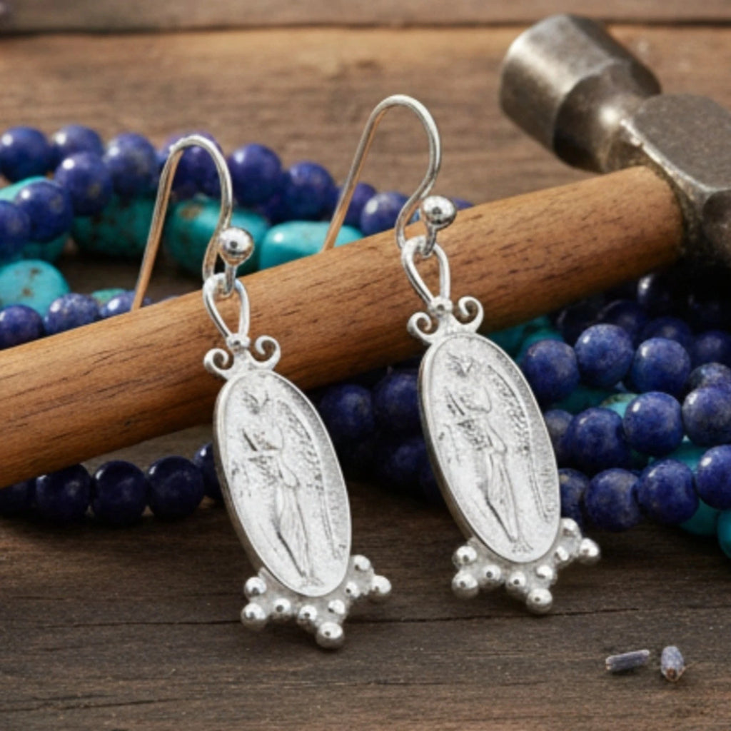Sultan angel earrings, statement jewelry for women
