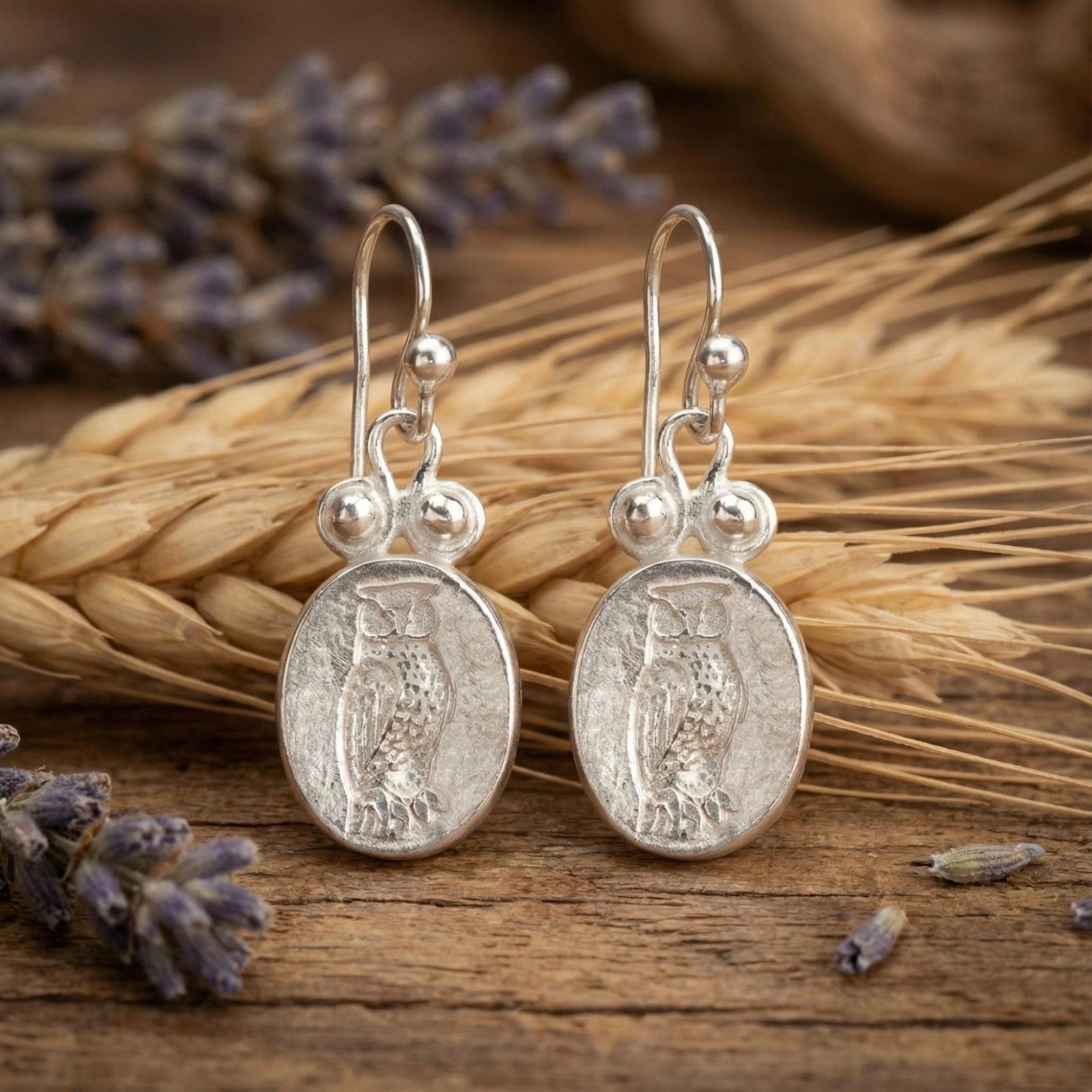 Unique Turkish owl wisdom earrings by AtelierSultan
