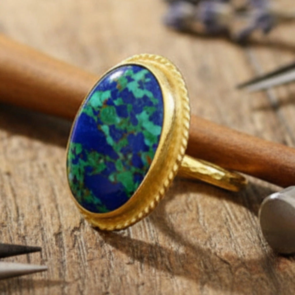 US Duties Incl: Designer Silver Turquoise Ring, 925 Silver, Symbol of Protection, Perfect Gift