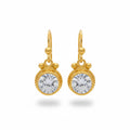 White Topaz earrings handcrafted by designer Sultan in Bodrum atelier, 925 sterling silver Turkish jewelry symbolizing clarity and truth
