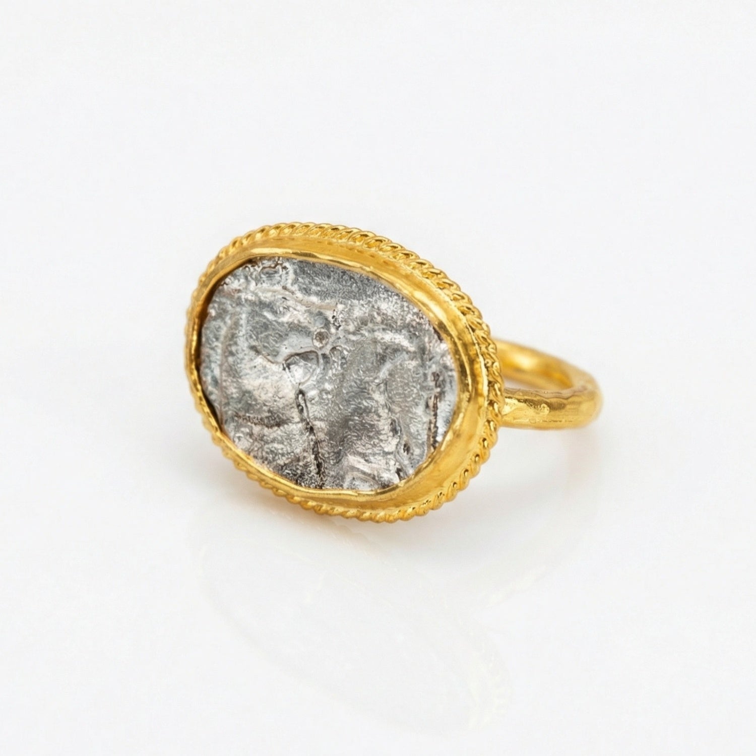 Wild horse mustang ring handcrafted by designer Sultan in Bodrum atelier, 925 sterling silver Turkish jewelry symbolizing freedom and strength